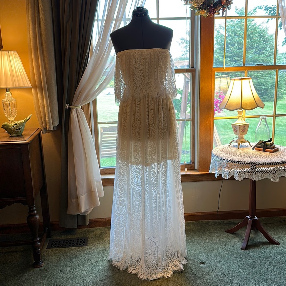 Size SMALL Baltic Born off the shoulder maxi dress